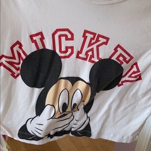 mickey mouse crop top
